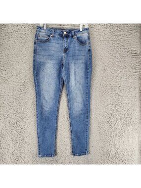 Fashion Nova Jeans Womens 9 Blue Stretch Denim Skinny